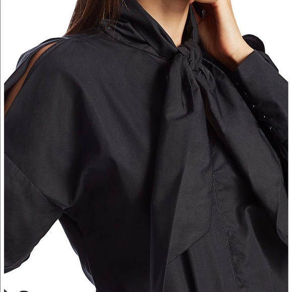 SILVIA TCHERASSI Gemma Poplin Puff-Sleeve Blouse - Picture 4 of 5